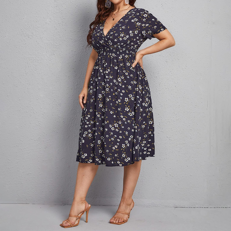 Sukienka damska plus size, suk – Romper Floral Print recenzja i cena