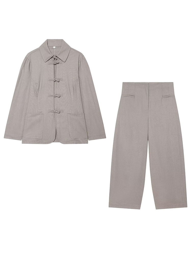 Elegancki lniany komplet damsk – Linen Pant Wide recenzja i cena