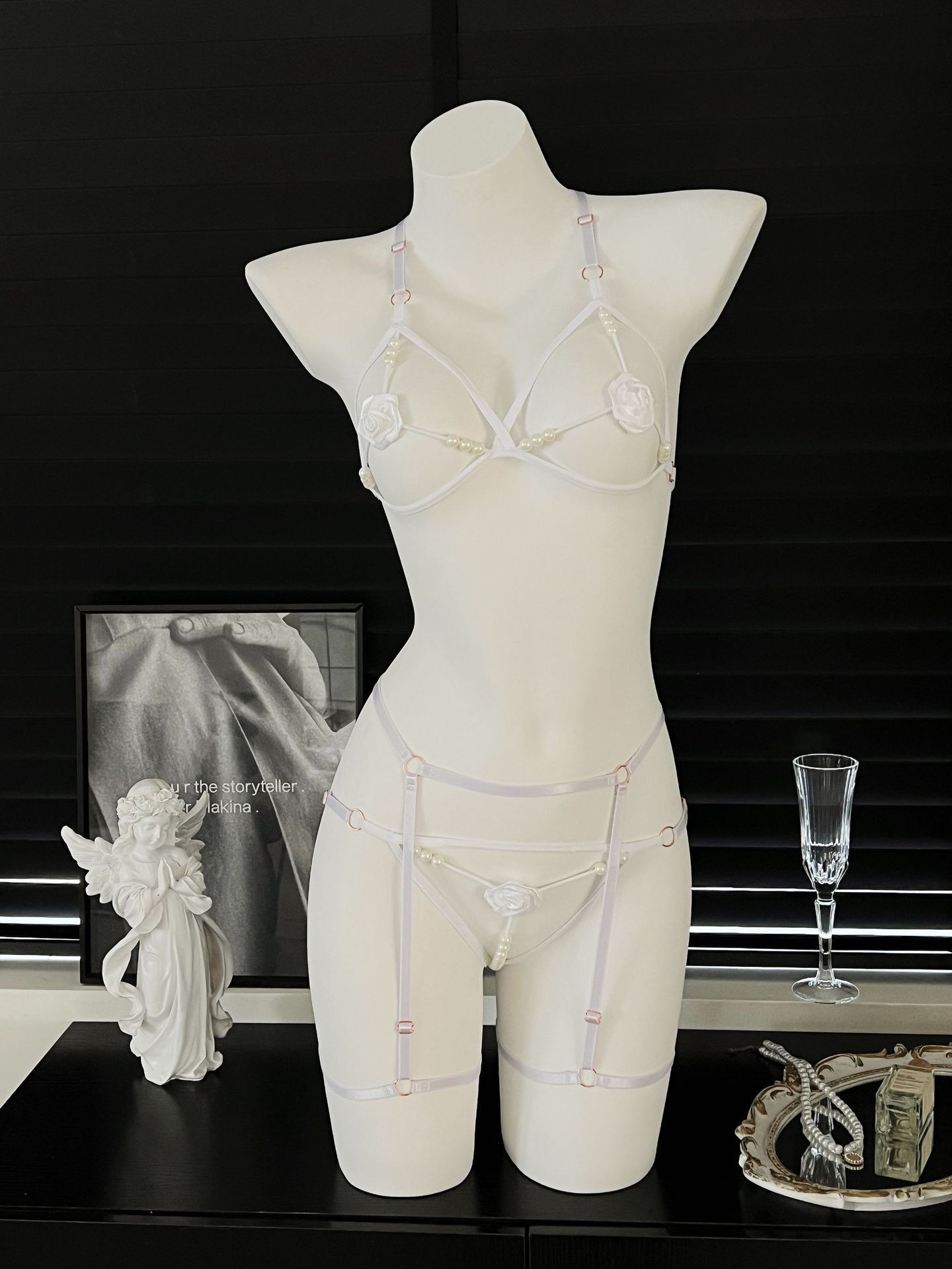3-częściowy zestaw: Seksowny b – Bralette Triangle Set recenzja i cena