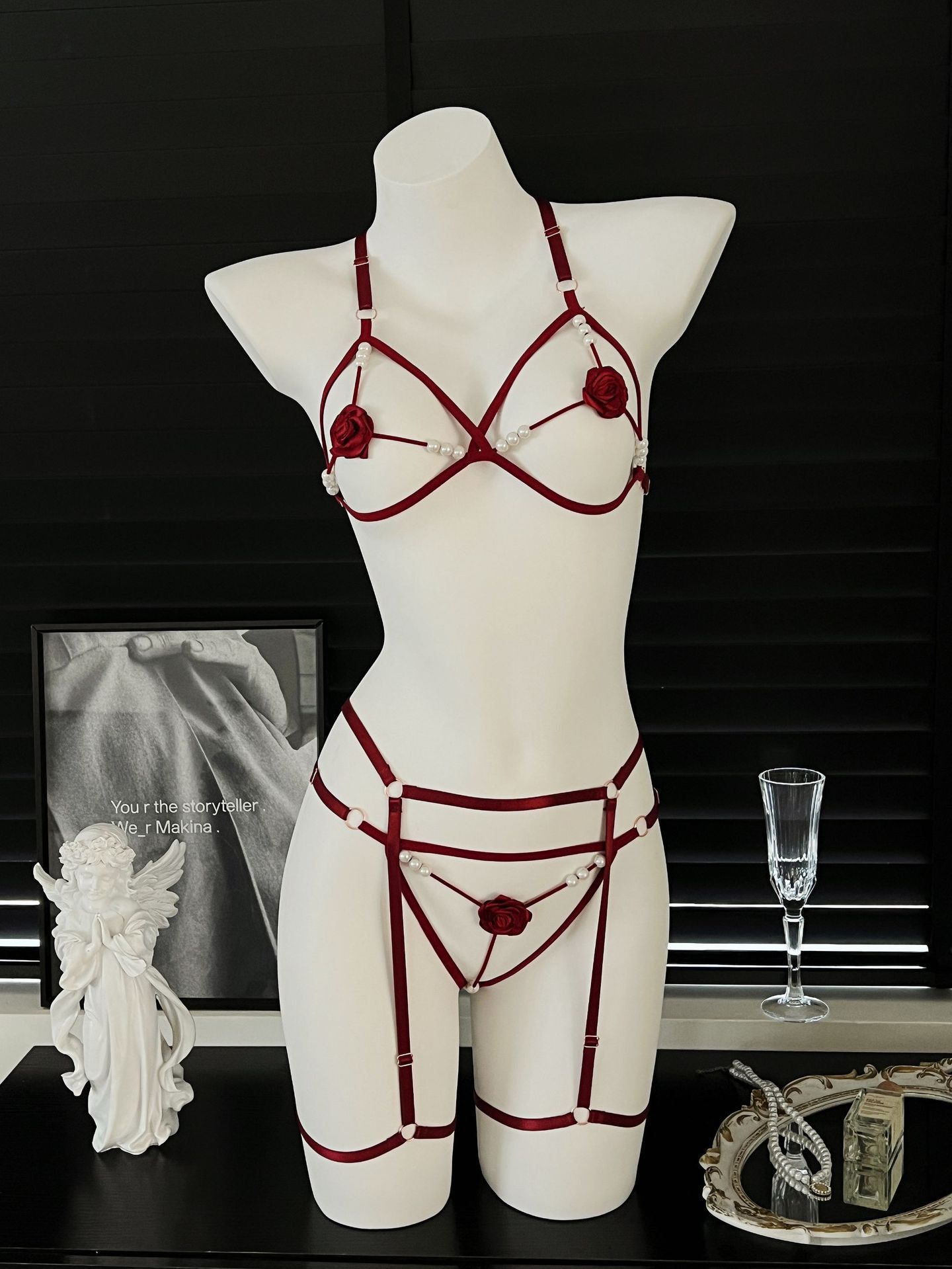 3-częściowy zestaw: Seksowny b – Bralette Triangle Set recenzja i cena